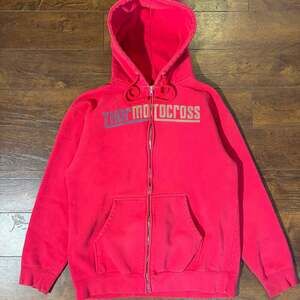 Thor Motocross Vintage Red Zip-Up Hoodie - Size L